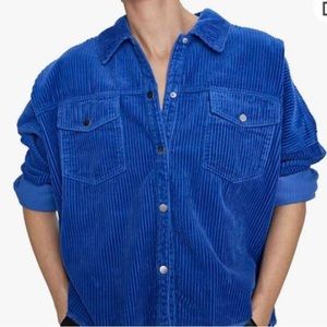 Zara women corduroy shirt